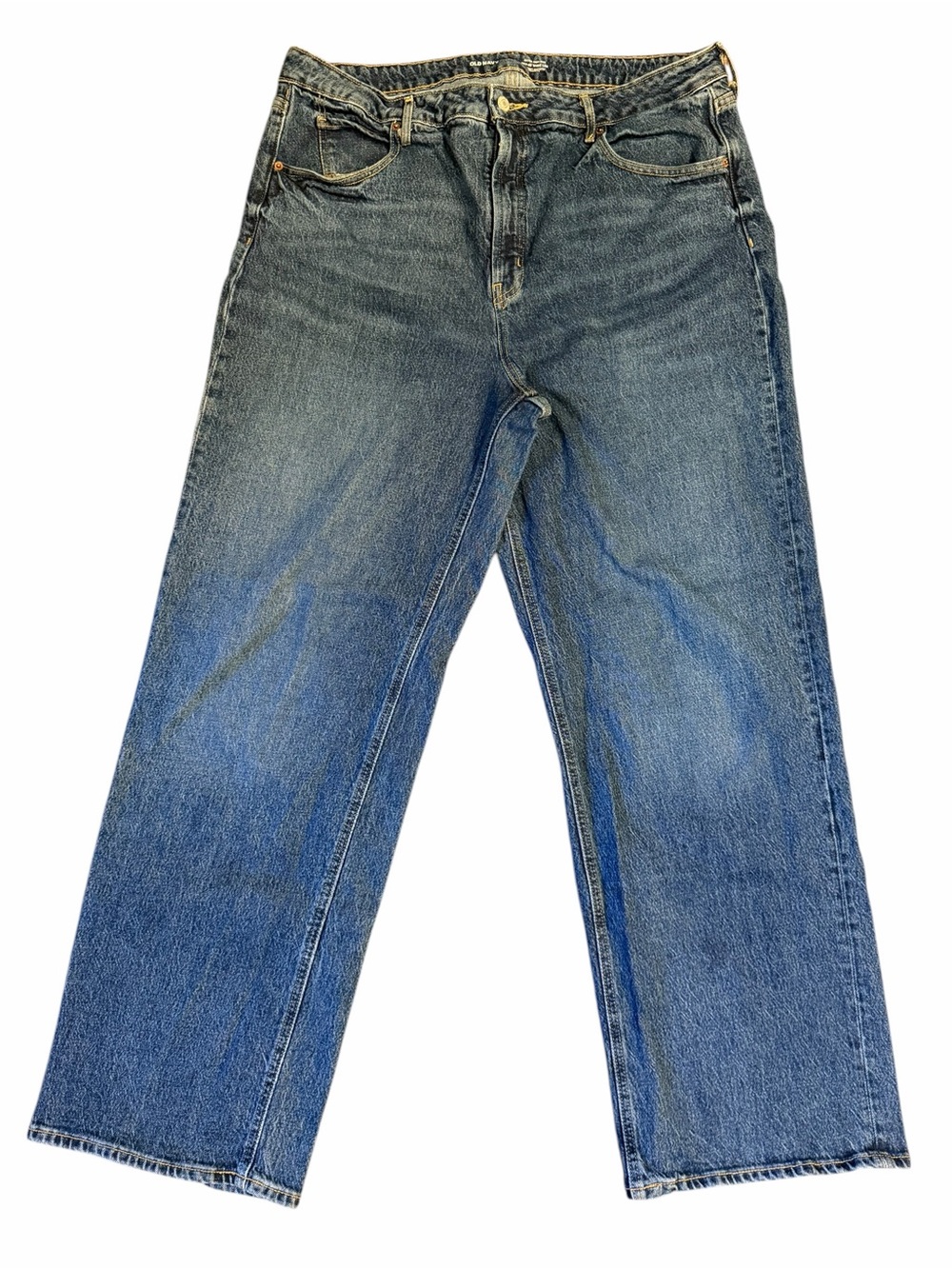 Old Navy Sky Hi Wide Leg Jeans Women’s 18 Tall Extra High Rise Bedford Wash
